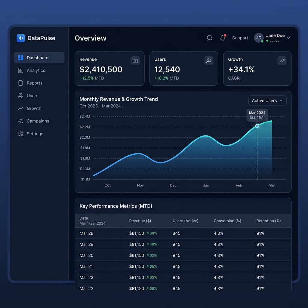 SaintSoft Enterprise Dashboard